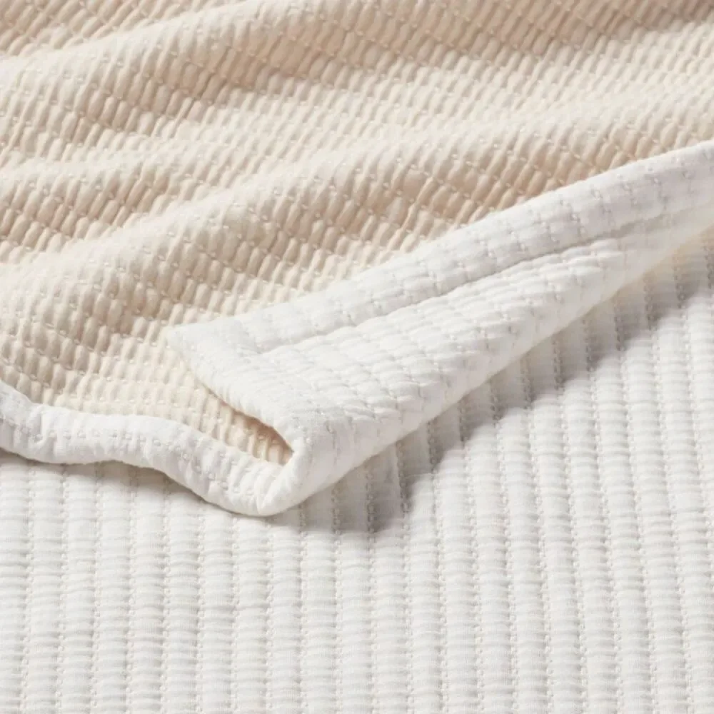 Threshold - King Matelassé Bed Blanket Ivory - Threshold Off-White